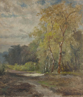 KS 1990 011
<br/>
Pad in een bos
<br/>
<em>Springer, Cornelis (1817-1891)</em>